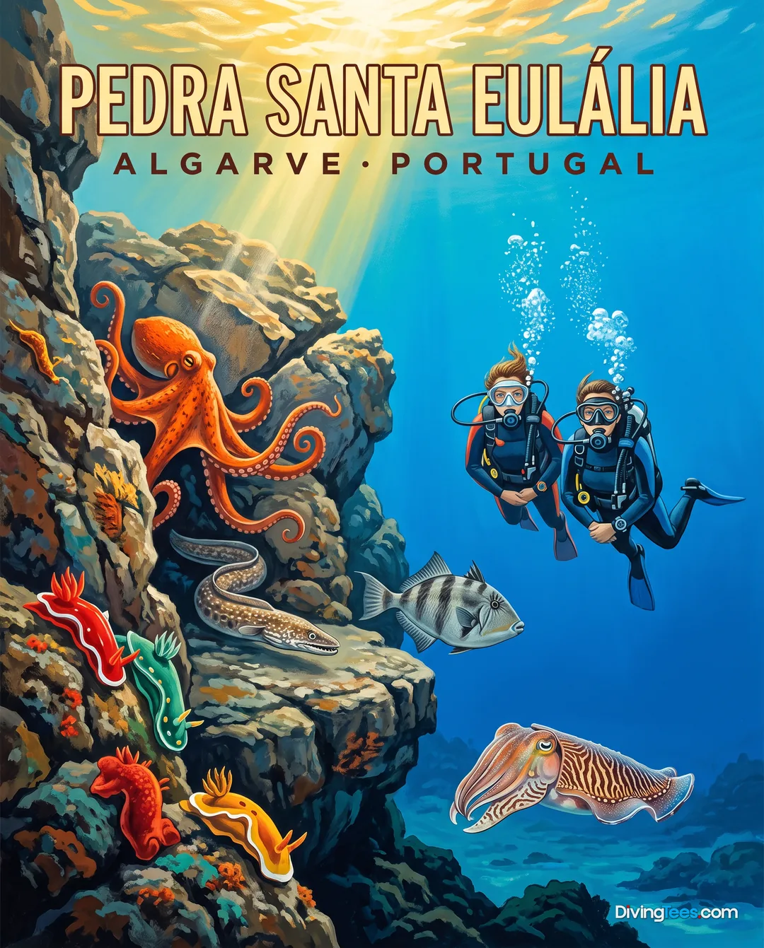 Affiche Pedra Santa Eulalia Algarve, Portugal