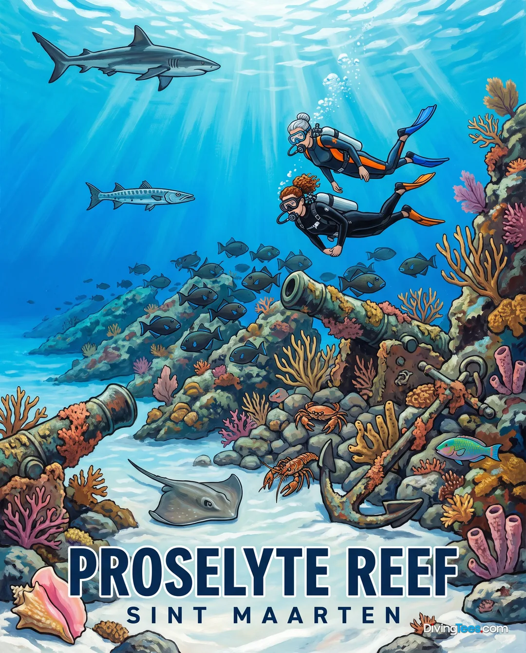 Affiche Proselyte Reef Sint Maarten, parte neerlandesa, Sint Maarten