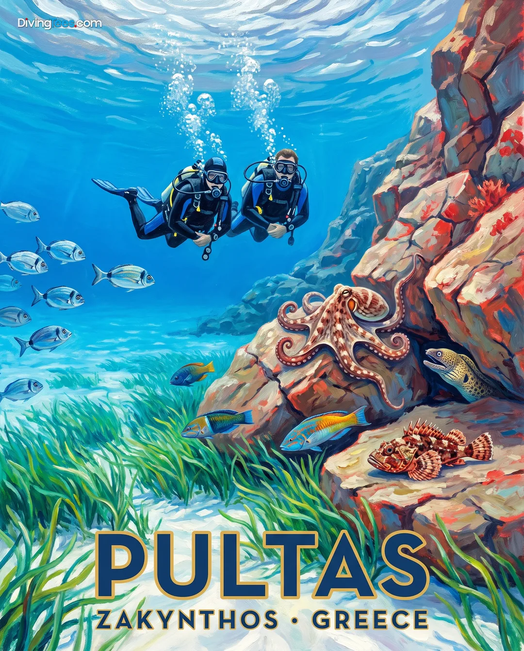 Affiche Pultas Zakynthos, Grecia