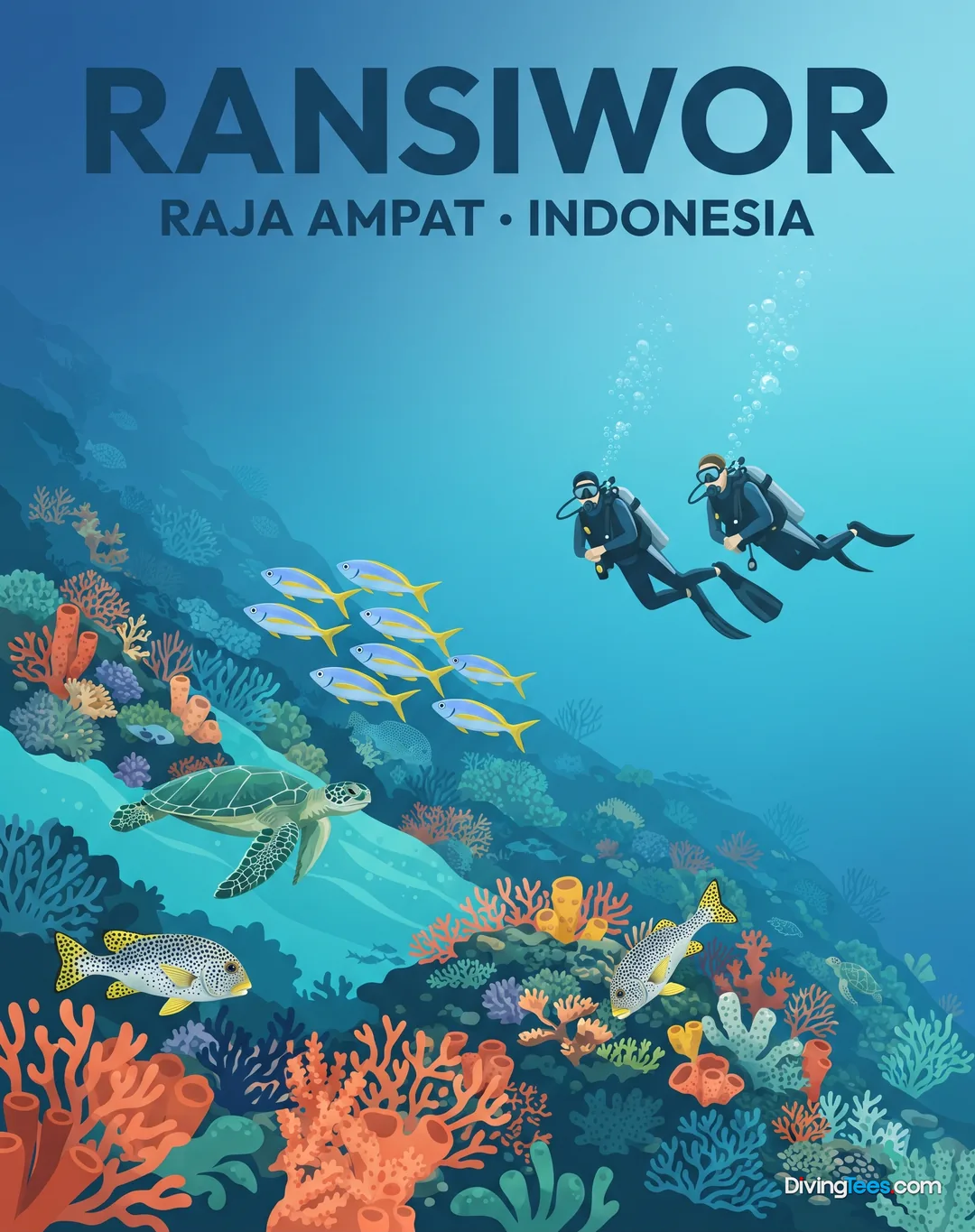 Affiche Ransiwor Raja Ampat, Indonesia