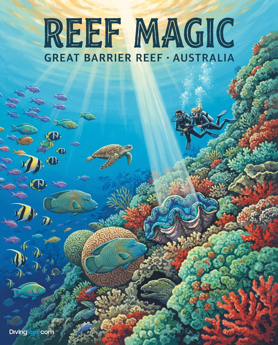 Affiche Reef Magic Great Barrier Reef, Australia