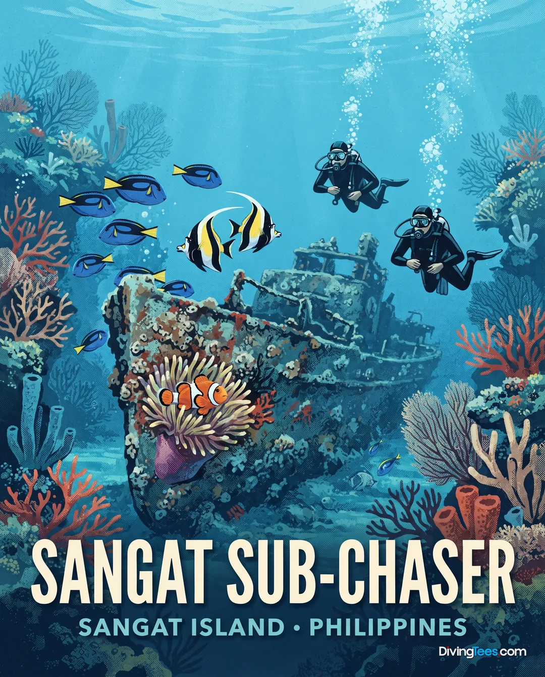 Affiche Sangat Sub-Chaser Palawan, Filipinas