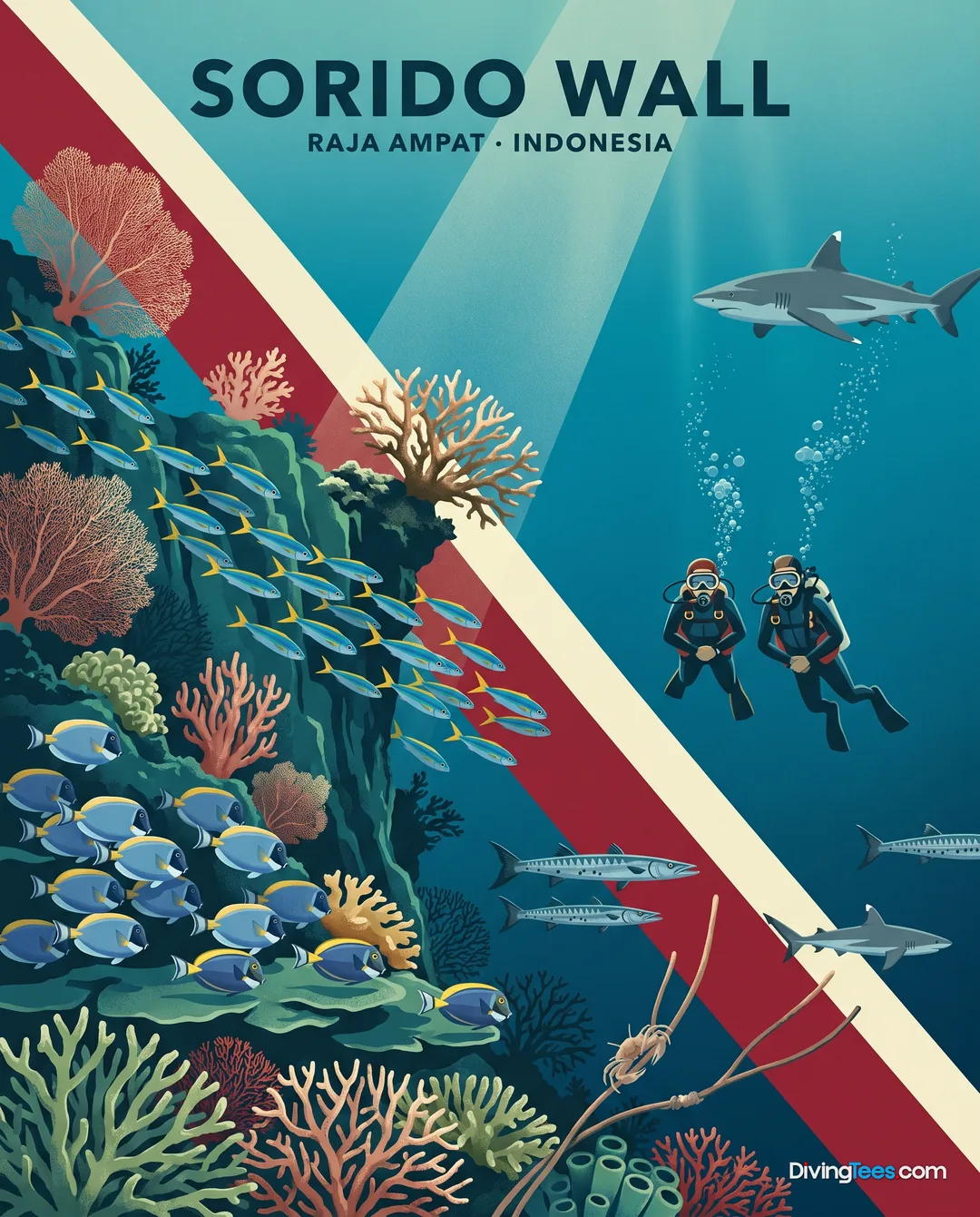 Affiche Sorido Wall Raja Ampat, Indonesia