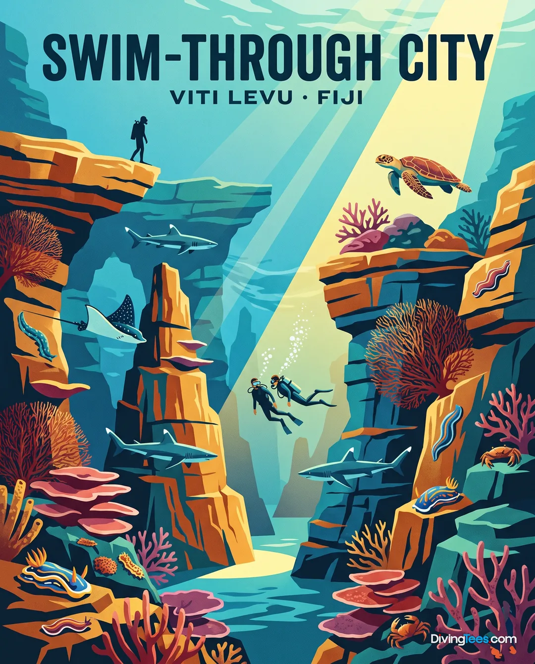Swim-Through City / Bird Island