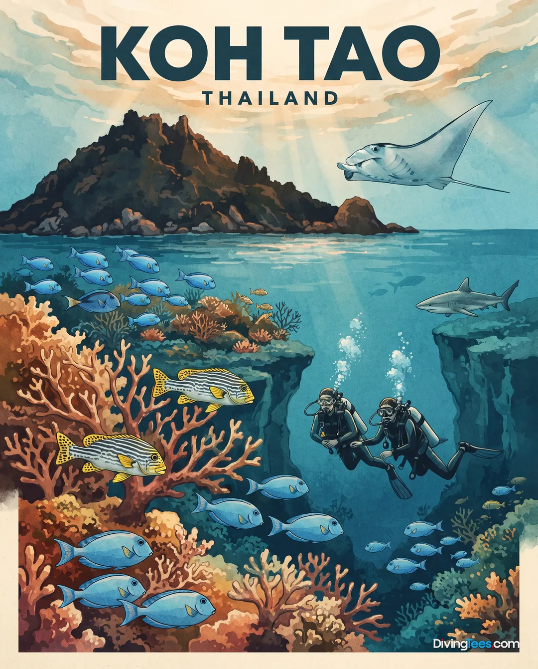 Koh Tao Thailand poster