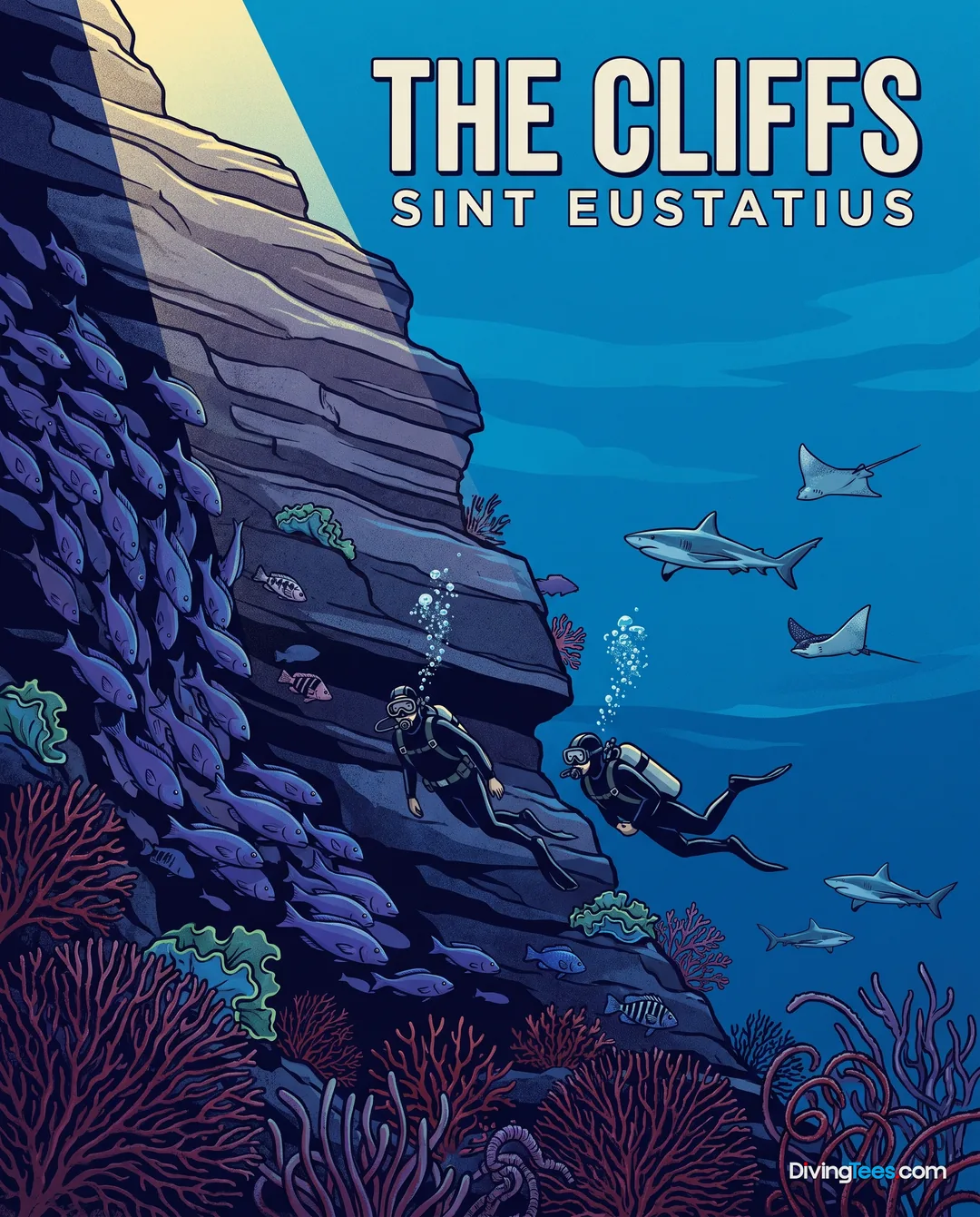 Affiche The Cliffs St Eustache, Sint Eustatius