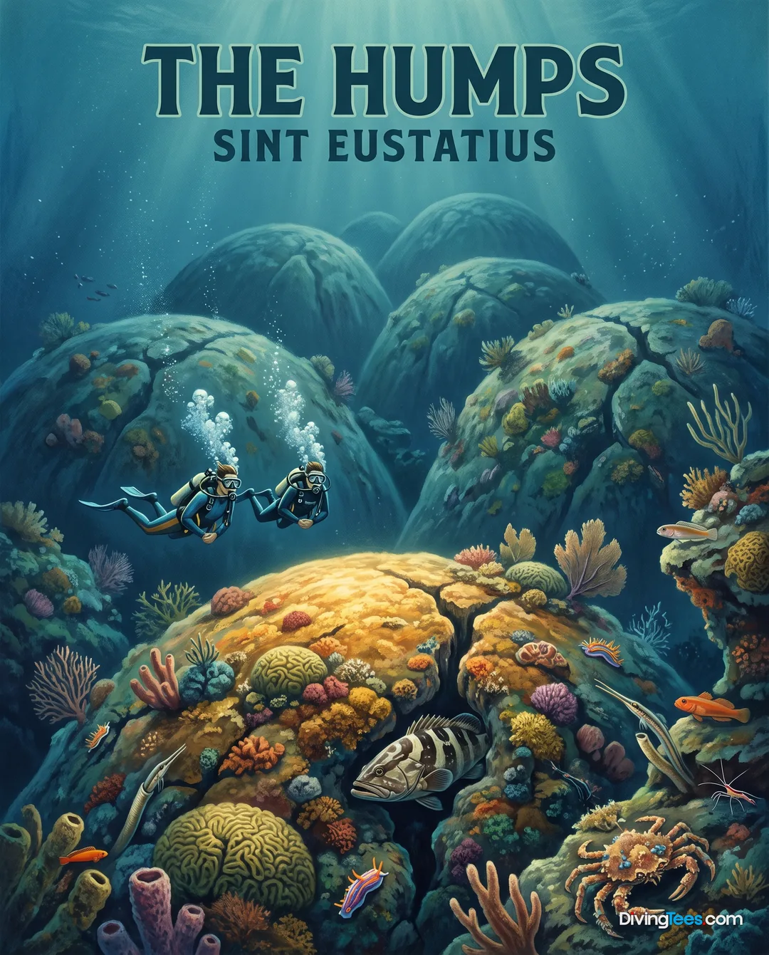 Affiche The Humps St Eustache, Sint Eustatius