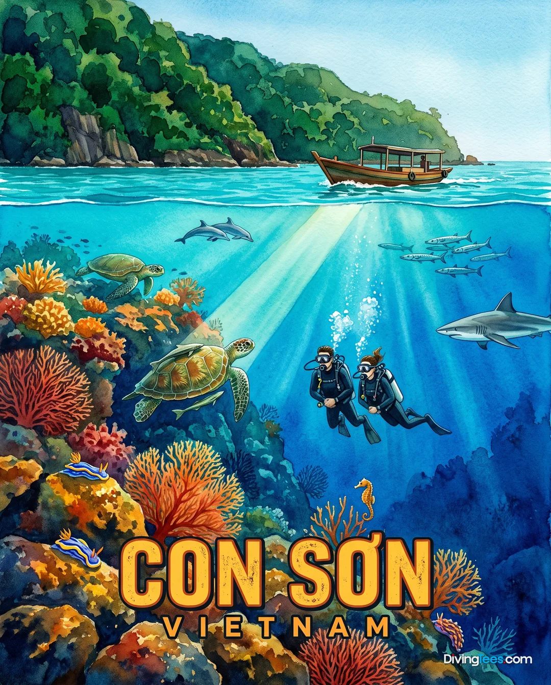 Dao Con Son Vietnam poster